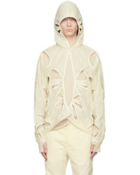 Post Archive Faction PAF Off White Cutout Jacket