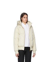 AMI Alexandre Mattiussi Off White Down Hooded Jacket