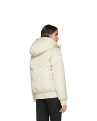 AMI Alexandre Mattiussi Off White Down Hooded Jacket