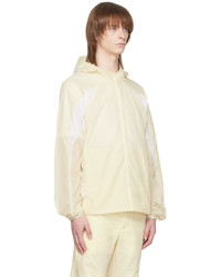 Post Archive Faction PAF Off White Hooded Jacket