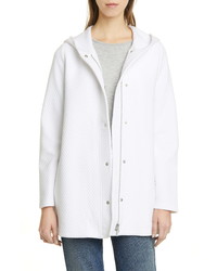 Eileen Fisher Quilted Organic Cotton Hooded Jacket