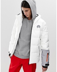 HIIT Ski Puffer Jackets In White