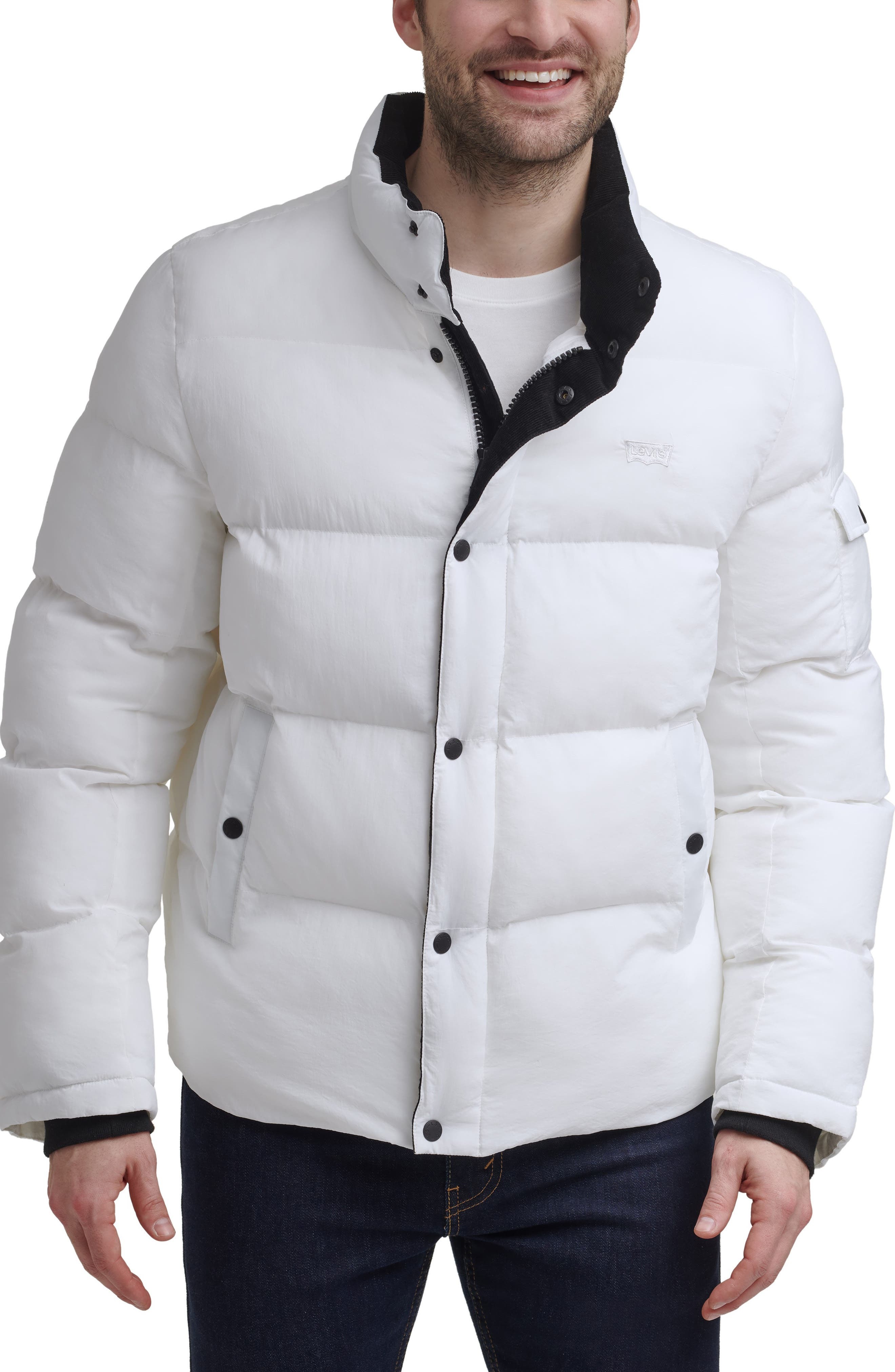 Levi's Solid Water Resistant Nylon Puffer Jacket, $98 | Nordstrom ...