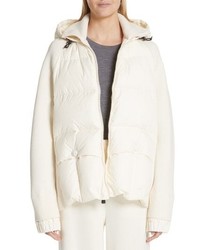 Moncler Spa Quilted Down Knit Hooded Jacket
