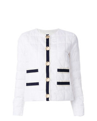 Fay Stripe Panelled Quilted Jacket