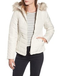 Maralyn & Me Water Resistant Hooded Coat With Faux