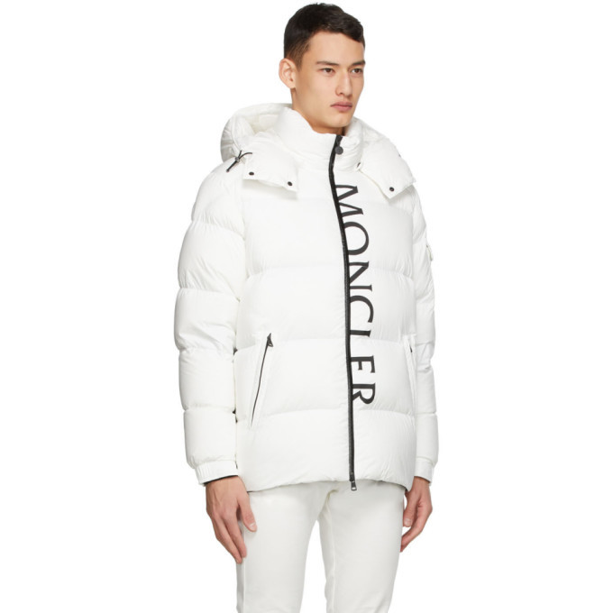 Moncler White Down Maures Puffer Jacket, $1,690 | SSENSE | Lookastic