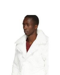 Maison Margiela White Recycled Nylon Glam Slam Puffer Coat