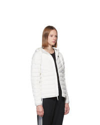 adidas Originals White Varilite Down Hooded Jacket