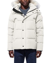 Canada Goose Wyndham Slim Fit Genuine Coyote Down Jacket