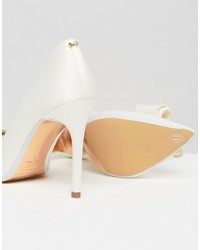 Ted Baker Azeline Tie The Knot Ivory Bow Pumps