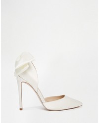 Asos Collection Phoenix Bridal Pointed Bow Detail High Heels