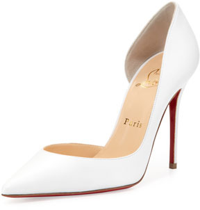 white pumps red bottoms