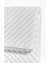 Boohoo Ivy Quilted Fold Over Clutch Bag
