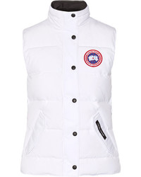 White Quilted Gilet