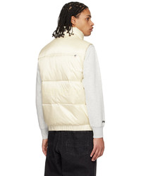 AAPE BY A BATHING APE Off White Printed Down Vest