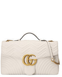 Gucci Gg Marmont Maxi Quilted Top Handle Bag