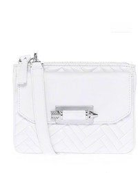 Mackage Alby S5 Small White Quilted Leather Crossbody Bag