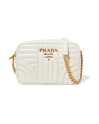 Prada Diagramme Small Quilted Leather Shoulder Bag