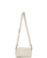 Marc Jacobs White The Quilted Softshot 21 Bag