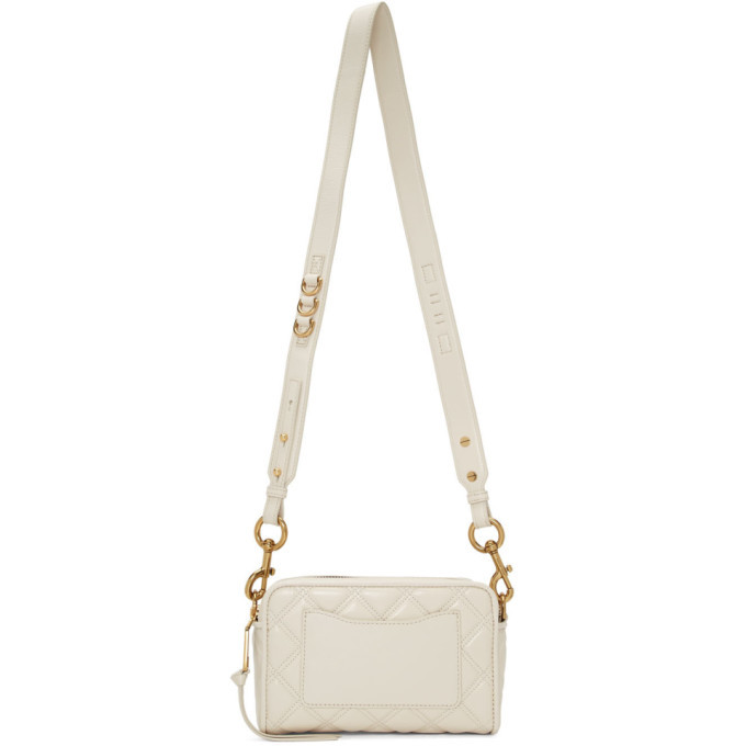 Marc Jacobs White The Quilted Softshot 21 Bag, $297, SSENSE