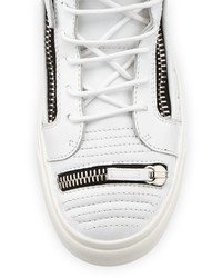 Giuseppe Zanotti Quilted High Top Sneaker Wzippers