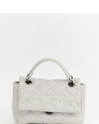 Valentino by Mario Valentino Grey Quilted Cross Body Bag