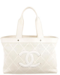 Chanel Perforated Cc Tote