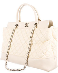Chanel Quilted Calfskin Shopper Tote