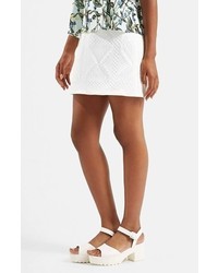 Topshop Quilted A Line Miniskirt