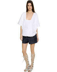 Chloé Quilted Cotton Jersey T Shirt