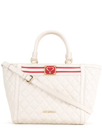 Love Moschino Quilted Trapeze Tote