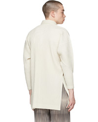 Homme Plissé Issey Miyake Off White Monthly Color March Coat
