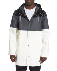 Stutterheim Stockholm Colorblock Waterproof Hooded Raincoat