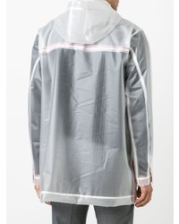 Thom Browne Translucent Striped Raincoat
