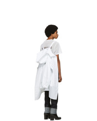 Helmut Lang White Recycled Hooded Raincoat
