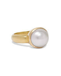 Pippa Small 18 Karat Gold Pearl Ring