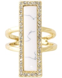 House Of Harlow 1960 Jewelry Illuminating Rectangle Ring
