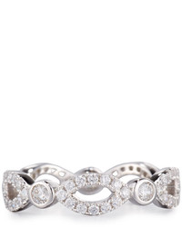 FANTASIA By Deserio Cz Crystal Open Infinity Band Ring Clear