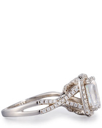 FANTASIA By Deserio Radiant Cut Cz Crystal Ring Size 6 Clear