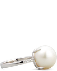 Eli Jewels White South Sea Pearl Diamond Ring
