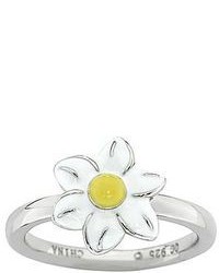 Jonquil Fine Jewelry Personally Stackable Sterling Silver White Enamel Ring