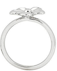jcpenney Fine Jewelry Personally Stackable Sterling Silver White Flower Stackable Ring