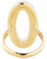 Nanis White Agate Ring