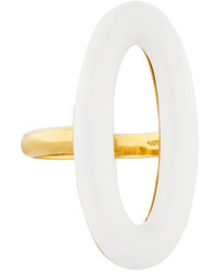 Nanis White Agate Ring