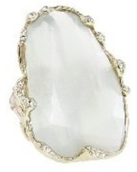 Other Designers Ice Moonstone Ring With Diamonds White Gold