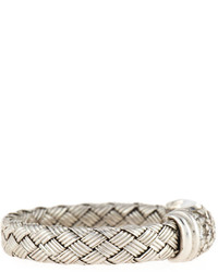 Roberto Coin Woven Silk 18k Diamond Rectangle Ring Size 65