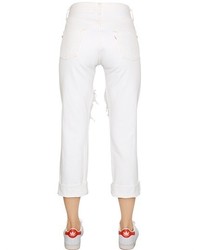 Embellished Cotton Denim Jeans