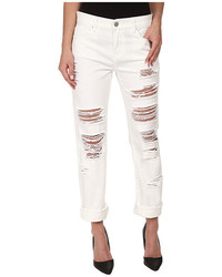 Blank NYC White Relaxed Straight Ripped In As If