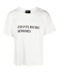 Enfants Riches Deprimes Enfants Riches Dprims Logo Print Ripped Detailing T Shirt